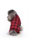 SOFT JUMPSUIT SLEEPWEAR FOR DOGS RED ( XL ) - 4