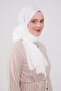 White Olay Cotton Shawl - 2