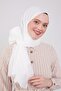 White Olay Cotton Shawl - 3