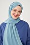 Ice Blue Medina Silk Shawl - 4