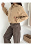 Women's Pocket Detailed Zippered Cashmere Bomber Jacket - 8