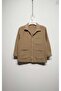 Bej Boys' Pocket Straw Cotton Shirt 6-16 Years Old - 2