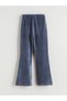 LCW Kids Elastic Waist Flared Leg Velvet Girls' Tights - 3