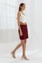 Pearl Short Skirt Bordo - 4