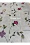 Meiwa Lined Pearlescent Luxury Small Purple Floral Guipure Lace Pvc Rectangular Oilcloth Tablecloth - 2