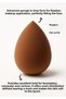 Chocolate Makeup Sponge Set 5 Pieces New Generation Ultra Soft - 2