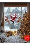 Transparent Double-Sided, Christmas Ornament, Dancing Santa Claus and Reindeer, 50 X 50 cm - 3