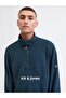 جاكيت فليس نصف سحاب من جي جي ألبيس AW25 بلون كحلي - 5