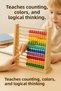 Premium Wooden Colored Abacus • 10-Layer Educational Counting and Intelligence Development Toy - 3