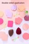 20-Piece Makeup Sponge Set, Drop & Cut Sponge, Powder Puffs, Eyeshadow Applicator, with Buckle Gift - 6
