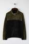 Yeşil Unisex Oversize/Geniş Kesim Renk Blok Sıcak Tutan Peluş Sweatshirt TMNAW22SW1477 - 5