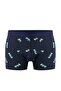 Çok Renkli 3'lü Paket Ayı Baskılı-Düz Esnek Pamuklu Boxer TMNSS25BX00008 - 2