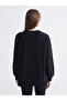 Crew Neck Stone Embellished Women's Sweatshirt - 4