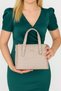 Stone Color Women's Hand and Shoulder Bag New Season Size 18X25 cm