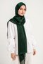 Hijab Women's Janjan Crinkle Evening Dress Shawl-Emerald- 70X190Cm - 2