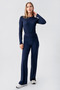 Straight Leg Foldable Waist Jersey Stretchy Viscose Maternity Pants - 3