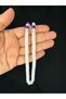 Purple White Passed Powder Ambroidery Cut Cut 11Mmx7Mm T-693 - 2