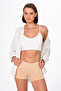 Women's Stretch Fabric Cotton Single Jersey Stretchy Boxer Shorts Leggings |   Ten K0412