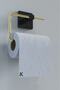 Adhesive Stainless Gold WC Paper Holder and Square Towel Holder Bathroom Kitchen Set of 2 - 4