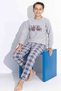 Gray Boy's Fleece Pajama Set Children's Winter Pajama Set Thick Pajamas - 7