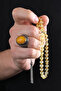 Crystal Cut Handmade Drop Amber Prayer Beads