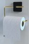 Adhesive Stainless Gold Roll Towel Holder and WC Paper Holder Bathroom Kitchen Set of 2 - 4
