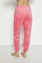 Women's Pink Velvet Cotton Sweatpants - 5