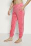 Women's Pink Velvet Cotton Sweatpants