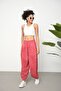 Women's Cupra Fabric Baggy Shalwar Trousers with Pockets