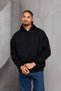 Unisex Oversize Hooded Kangaroo Pocket Drawstring Sweatshirt - 6