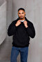 Unisex Oversize Hooded Kangaroo Pocket Drawstring Sweatshirt - 7