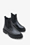 Liare Women's Genuine Leather Casual Chelsea Boots Black - 2