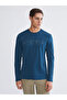 Crew neck printed men's sweatshirt