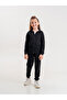Basic Girl's Sports Zippered Tracksuit Set