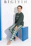 Khaki Color Boys' Fleece Pajamas Set Children's Winter Pajamas Set Thick Pajamas - 2