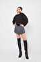 Hoodless Relaxed Fit Women's White Basic Sweatshirt - 3