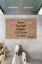 Modern Digital Print Brown Welcome Mat for the Front Door - Whatever Your Intentions, Come in - 2