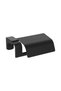 Classy Dark Black Toilet Paper Holder with Lid, Toilet Paper Holder, Black Bathroom Accessory - 3