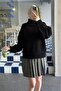 Black High-Necked Women's Knit Sweater Mg2535 - 7