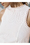 Schiffli Embroidered Sleeveless Top - 4