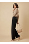 Yoke Detail Sweater with Long Sleeves - 2