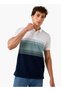 Striped Ombre Polo T-shirt