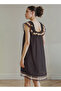 Lace Trim Bridal Night Dress with Thongs - 2