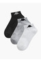 Set of 3 - Logo Print Ankle Length Socks
