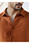 Regular Fit Linen Blend Shirt - 4