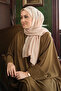 Beige Practical Ready-made Hijab Shawl Knitted Fabric Stoned Star Pattern 2118Y_12