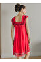 Lace Trim Bridal Night Dress with Thongs - 2