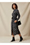 Animal Print Cotton Dress with High-Low Hemline - 2