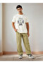 Garfield Print Crew Neck T-shirt with Short Sleeves - 2