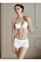 Floral Textured Strapless Bra - 4